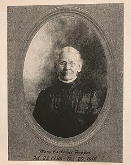 Black and white photograph of Mary Catherine (Kate) Hopper- mother of Phoebe May Hopper