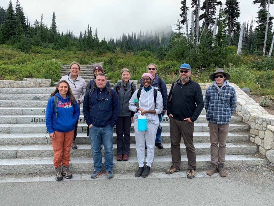 The Pacific West Regional Planning team on an annual retreat, this year at Mount Rainier National Park
