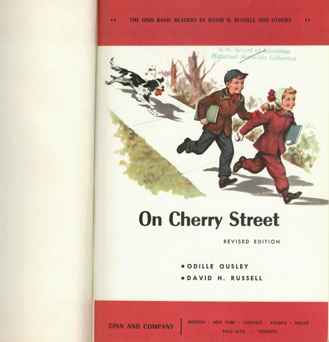 Title Page of On Cherry Street - The Ginn Basic Readers