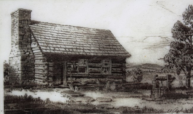 Artist rendition of Payne's Cabin Home