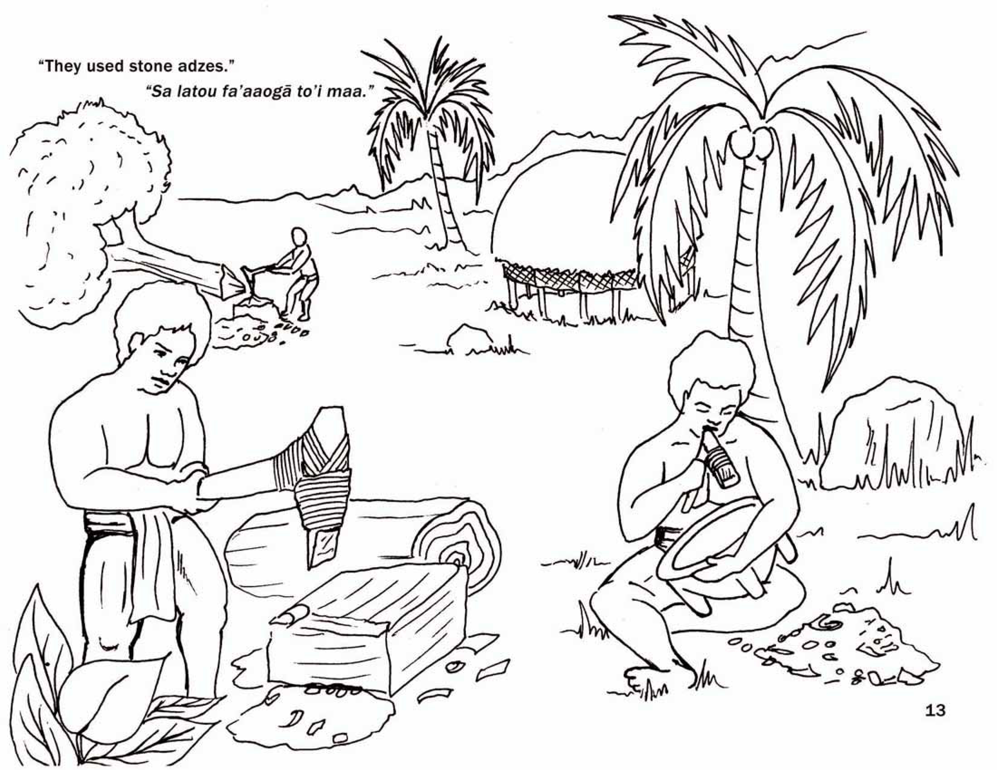 Ancient Samoa Coloring Book (U.S. National Park Service)