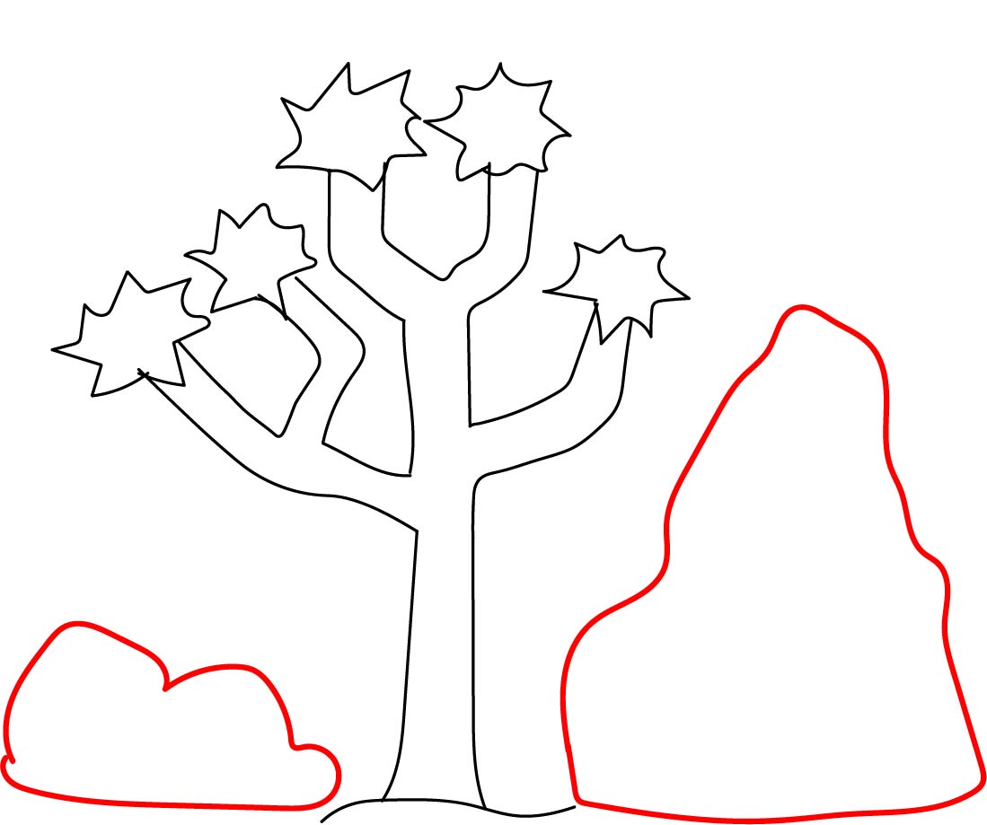 Draw a Joshua tree (U.S. National Park Service)