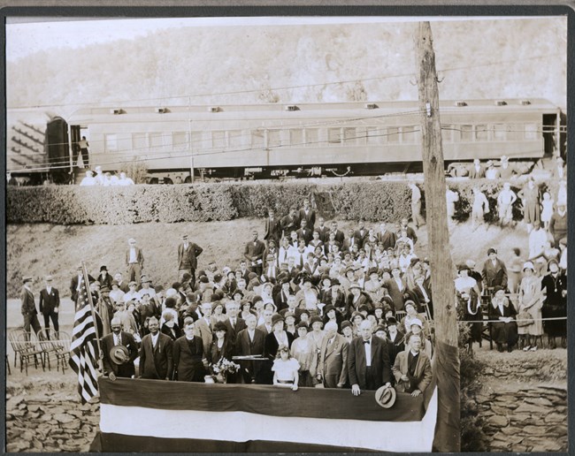 1931 dedication of Shepherd Monument 1931 dedication of Shepherd Monument