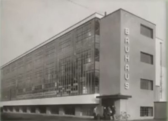Walter Gropius Bauhaus in Dessau.