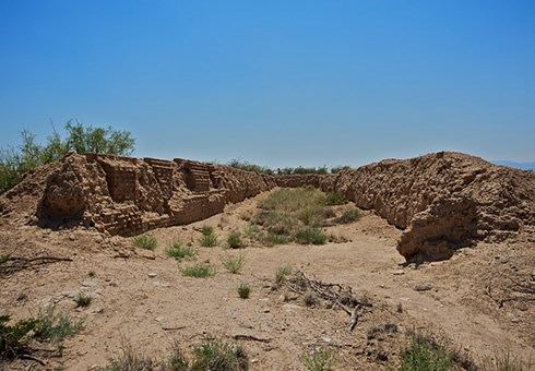 Large storehouses at Fort Craig held rations and other supplies for resident troops. The great capacity and security of these adobe strongholds also made Fort Craig a major supplier of provisions for area forts. Photo © Jack Parsons Large storehouses at Fort Craig held rations and other supplies for resident troops. The great capacity and security of these adobe strongholds also made Fort Craig a major supplier of provisions for area forts. Photo © Jack Parsons