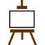 lt= Icon of an art easel.