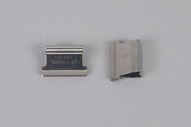 Two clam clips
