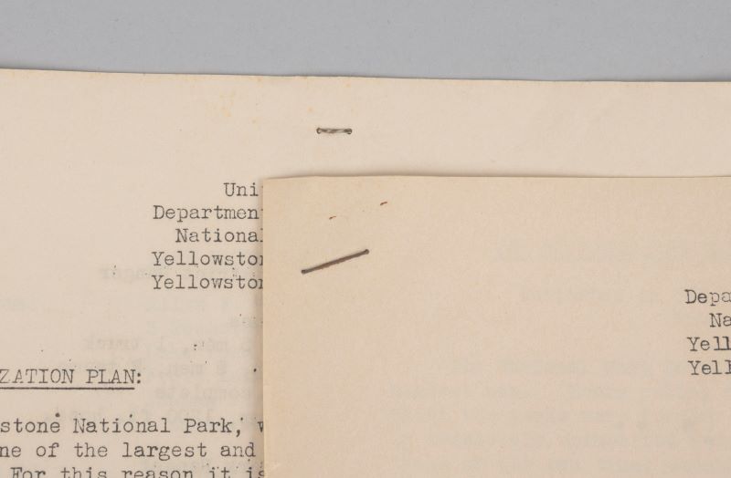 A large and small staple.