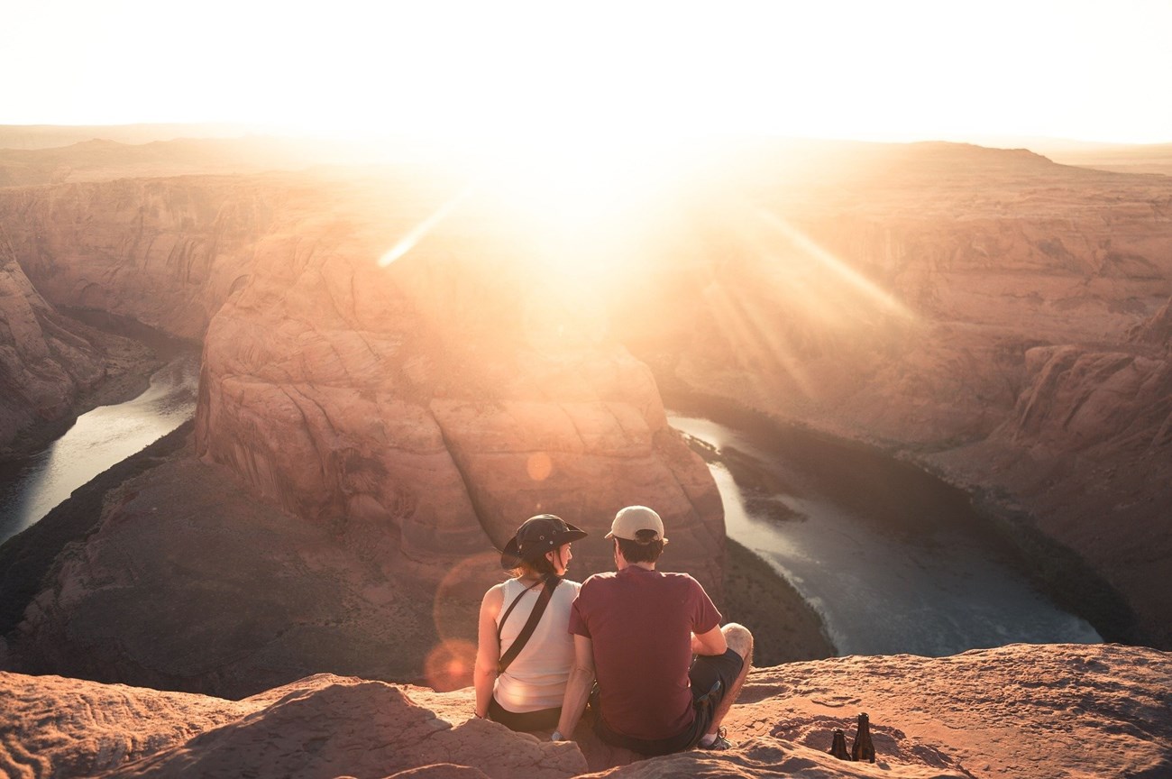 Visitors at a National Park. Public domain. 