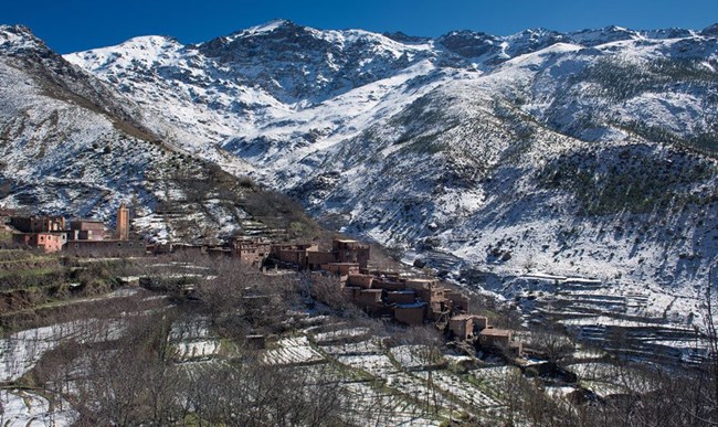 Village in Toubkal National Park.