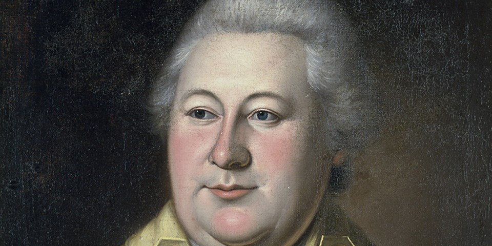 Henry Knox Close up portrait showing the face of Henry Knox.