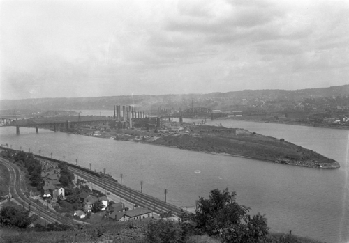 historic photo of Brunots Island