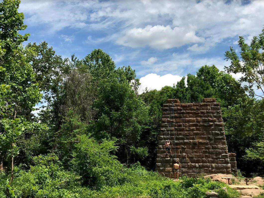 The Manchester Wall was a project undertaken by Groundwork RVA to bridge the recreation gap and encourage more communities of color to partake in outdoor recreation activities. Photo courtesy of Evelyn Moreno, National Park Service. The Manchester Wall was a project undertaken by Groundwork RVA to bridge the recreation gap and encourage more communities of color to partake in outdoor recreation activities. Photo courtesy of Evelyn Moreno, National Park Service.