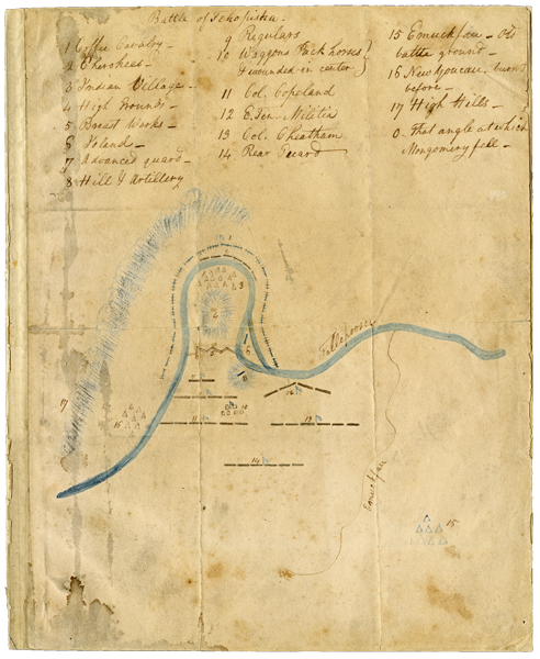 Hand-drawn map of Horseshoe Bend