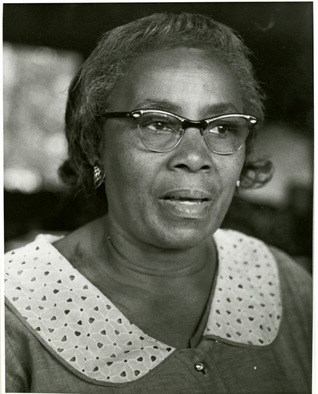 Black and white image of Septima Poinsette Clark