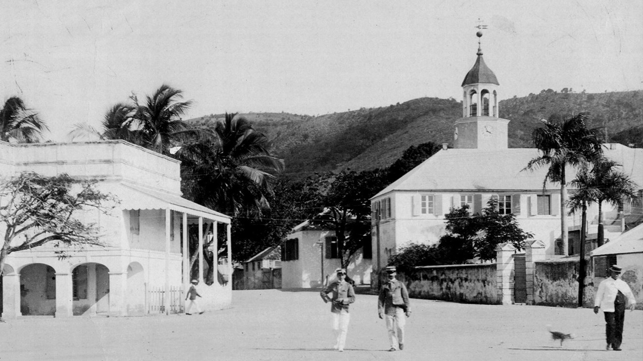 historic square in Christiansted