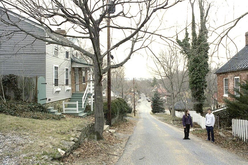 View down Main Street hill today.