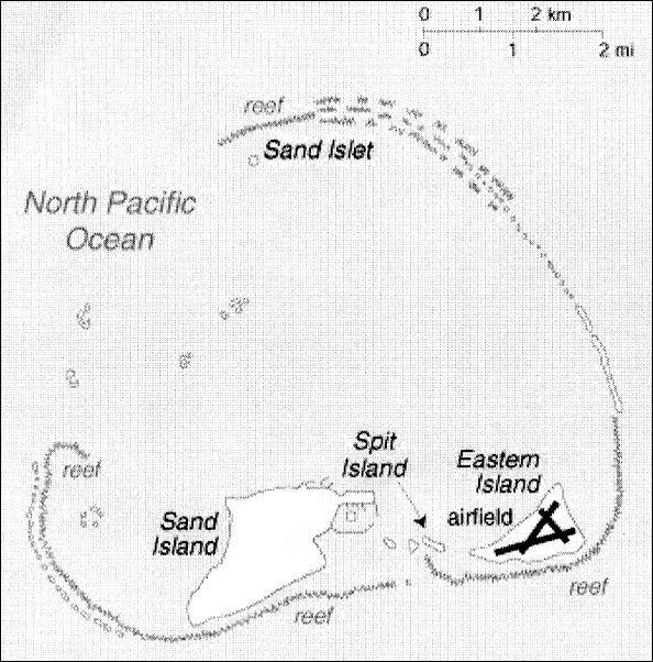 wwii midway island map