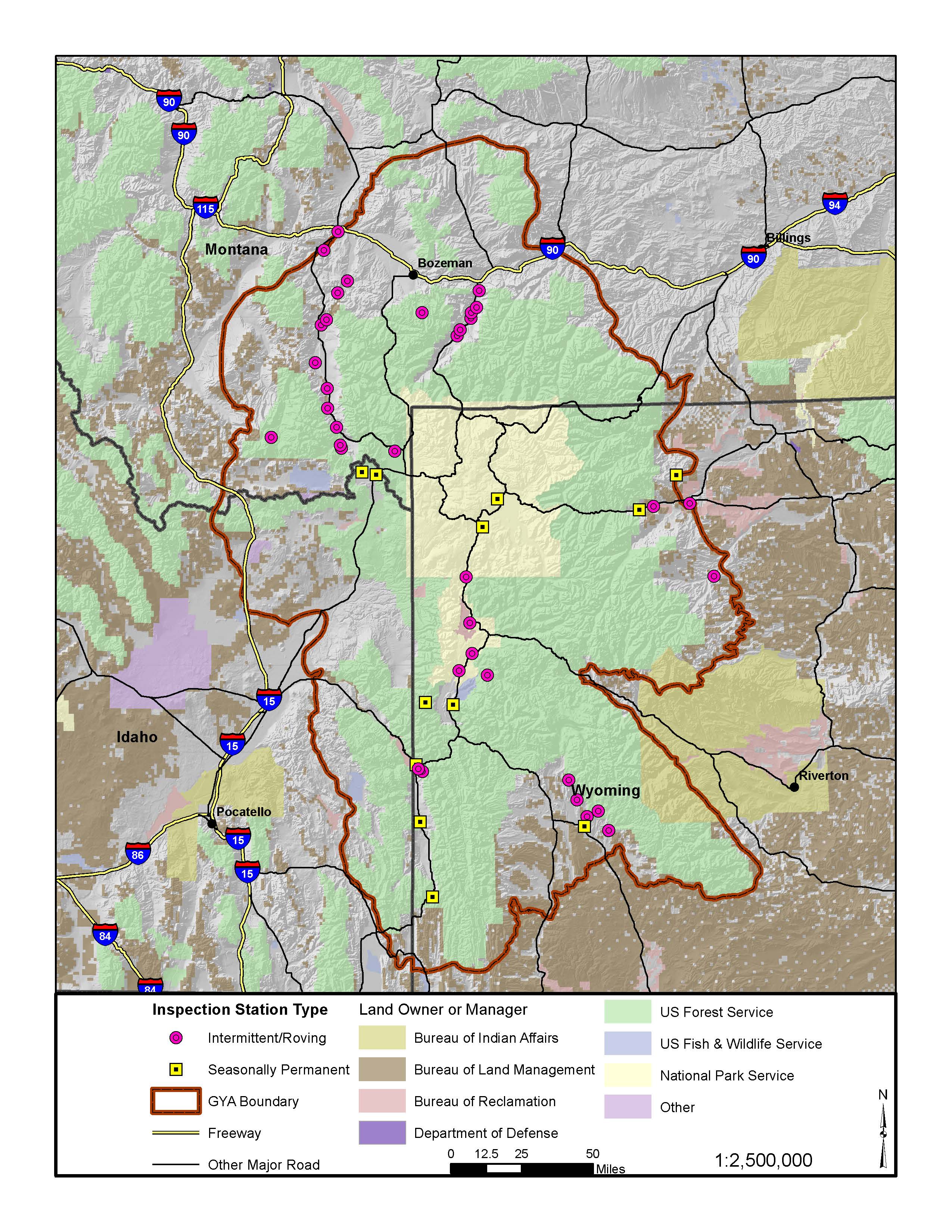 Greater Yellowstone Ecosystem Map San Antonio Map