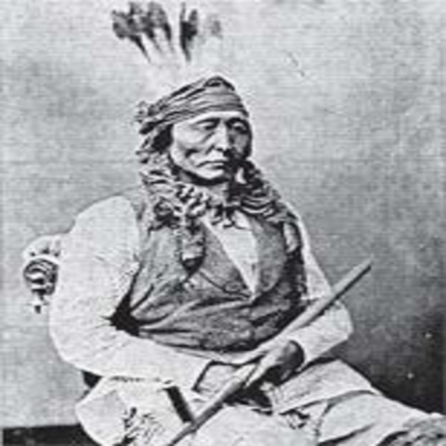 Chief Bad Gun Portrait of Chief Bad Gun in headress