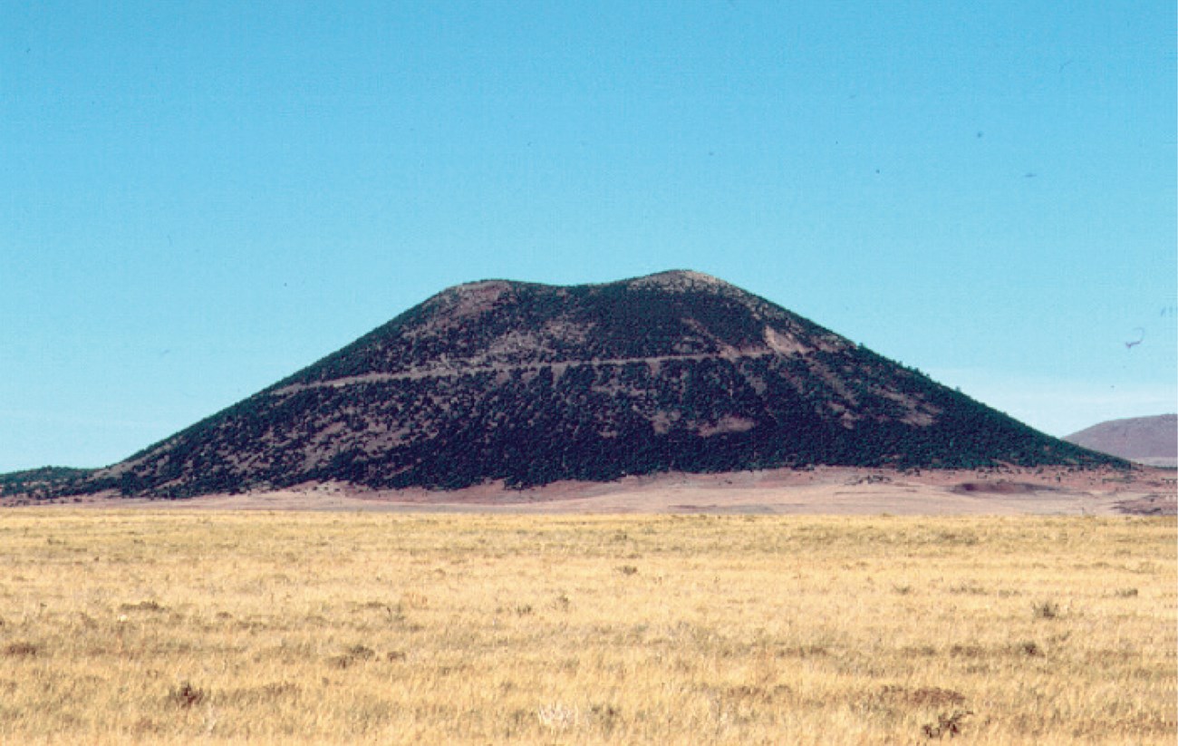 CAVO capulin volcano@10x arid landscape with cinder cone