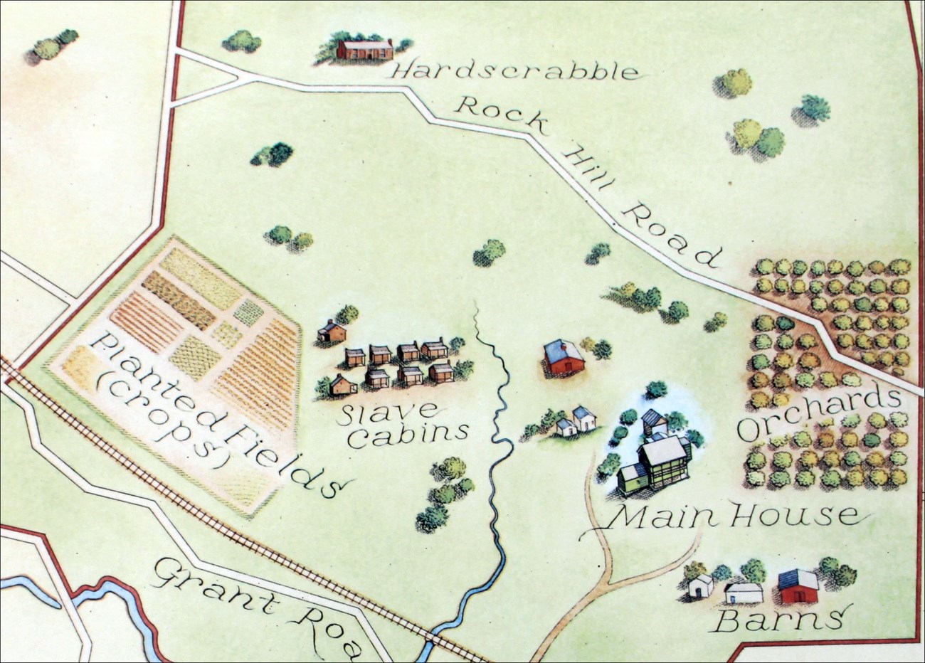 Map of Grant property. Map of Grant property.