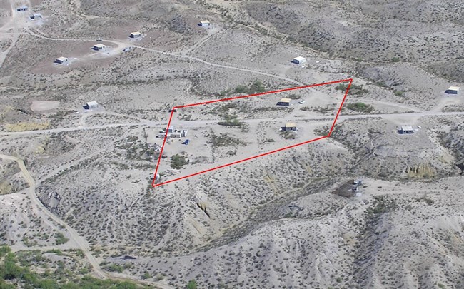 Aerial view with outline Aerial view with outline