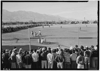 View of baseball field