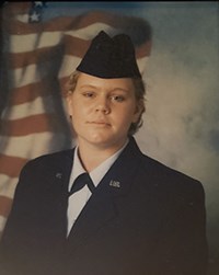 Cruz in her Air Force Uniform