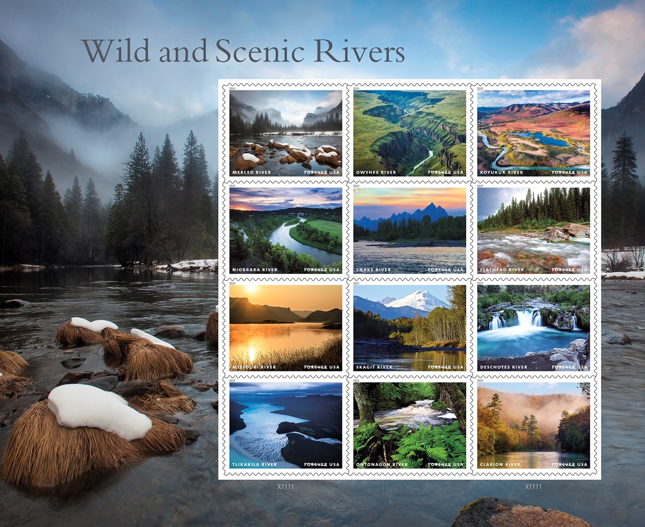 Wild and Scenic River Stamps