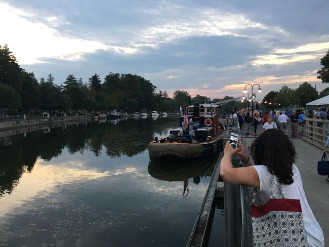 Participants on the fourth day of the conference enjoyed an evening celebration and upstate cookout in Baldwinsville, NY / NPS Photo