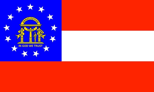 State flag of Georgia, CC0. State flag of Georgia, CC0.