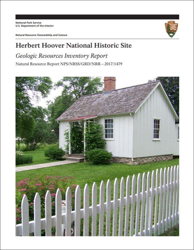 link to park gri report download site image of gri report cover with photo of president's home