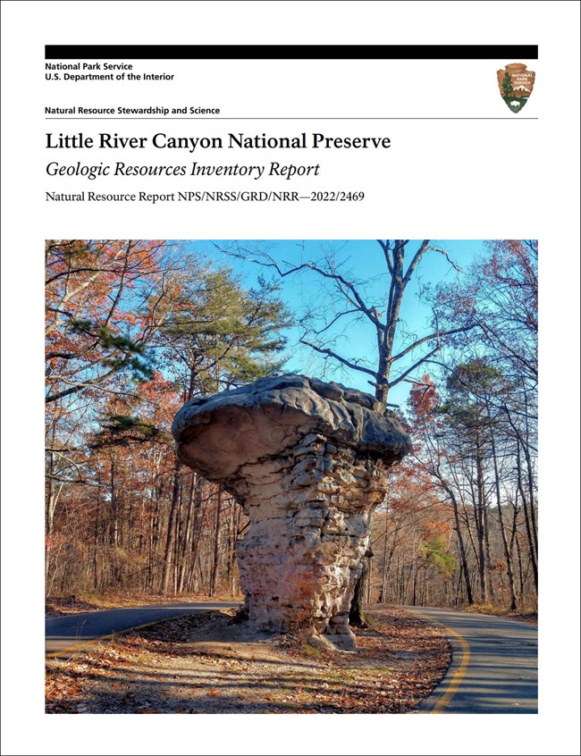 Report cover with photo of rock formation