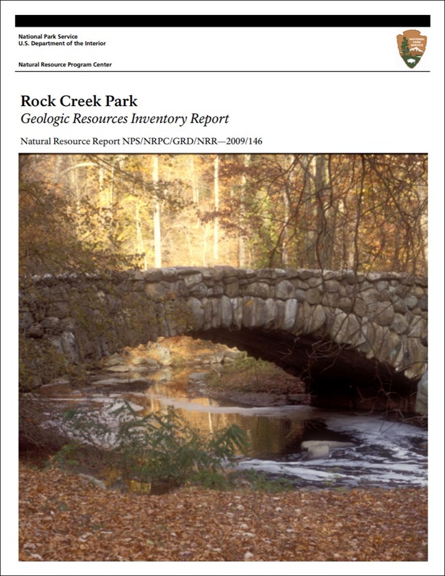 link to park gri report download site image of park gri report cover with photo of stone bridge