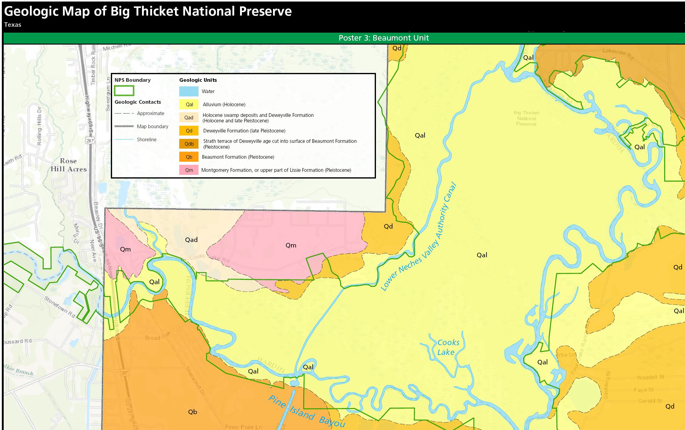 NPS Geodiversity Atlas Big Thicket National Preserve Texas U.S