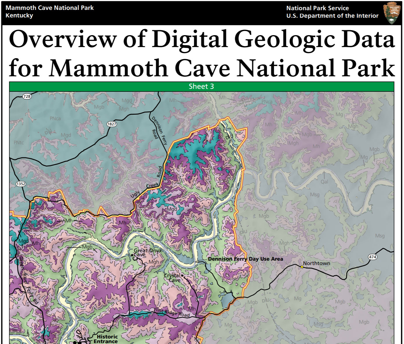caves in kentucky map Nps Geodiversity Atlas Mammoth Cave National Park Kentucky U S caves in kentucky map