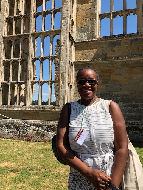 Kim Robinson at Cowdray Heritage, the ruins of one of England’s most important early Tudor houses.