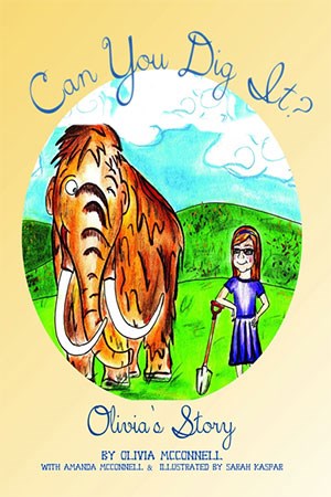 book cover girl and mammoth, text: "Can You Dig It"