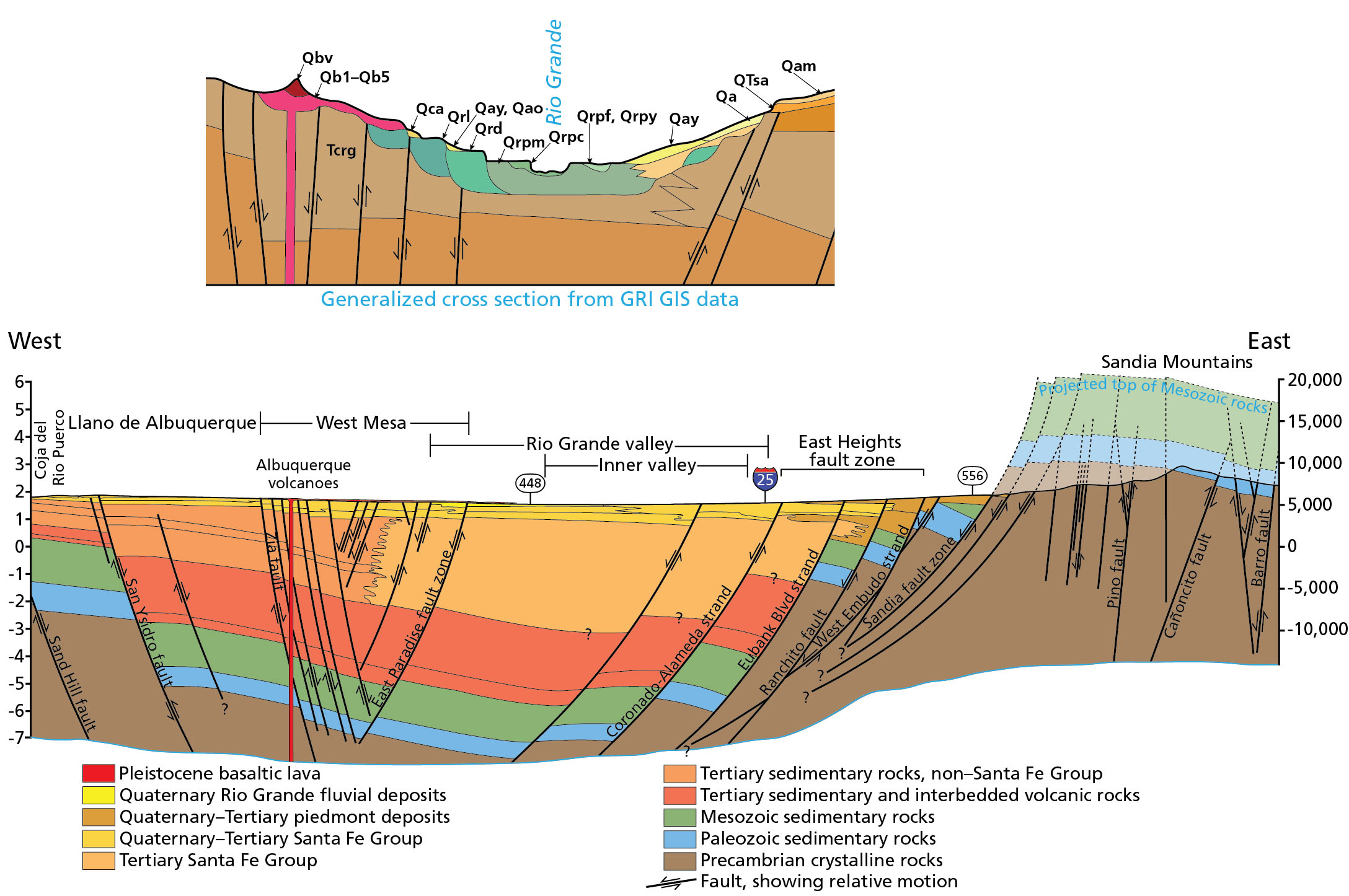 NPS Geodiversity Atlas—Petroglyph National Monument, New Mexico