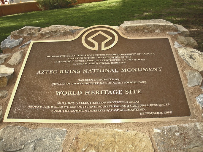 UNESCO World Heritage Designation Aztec Ruins National Monument (U.S