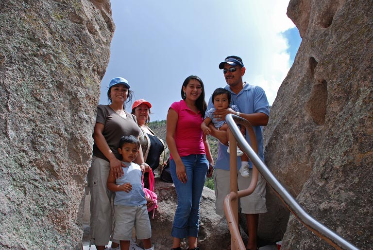 family on Main Loop Trail