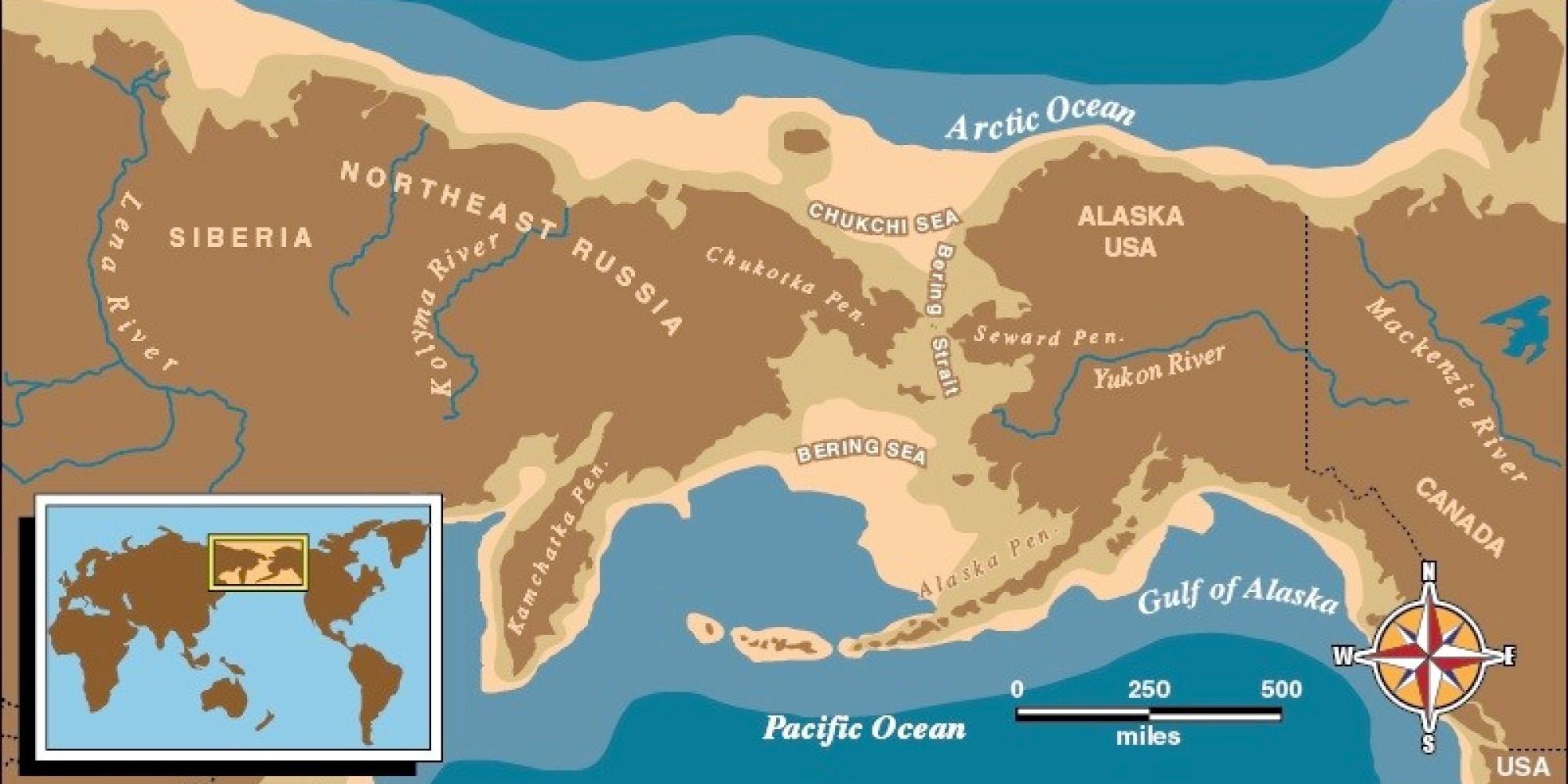 The Bering Land Bridge Theory - Bering Land Bridge National Preserve (U.S. National Park Service)