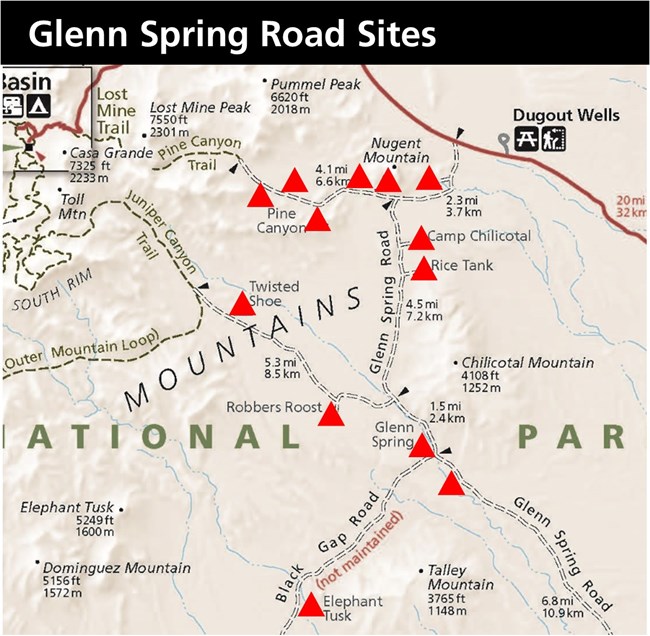 Glenn Spring Road Primitive Campsites