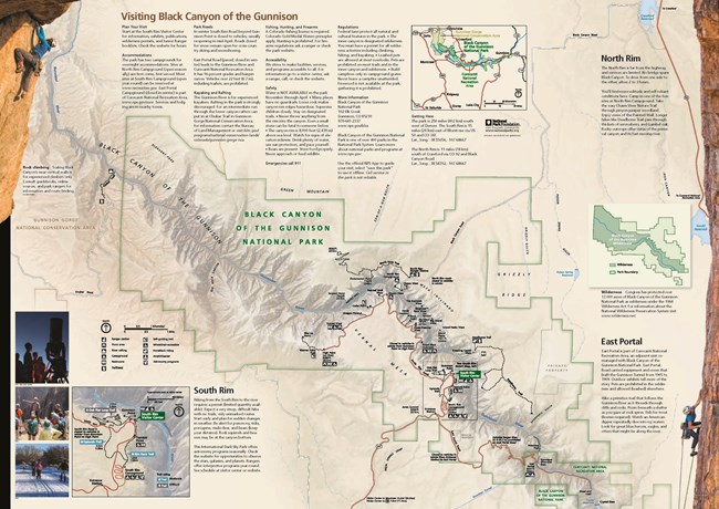 Image of Black Canyon brochure map