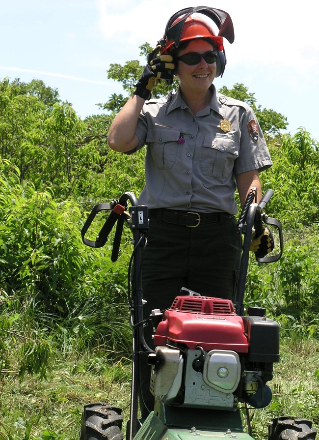 Mowing at Craggy Gardens