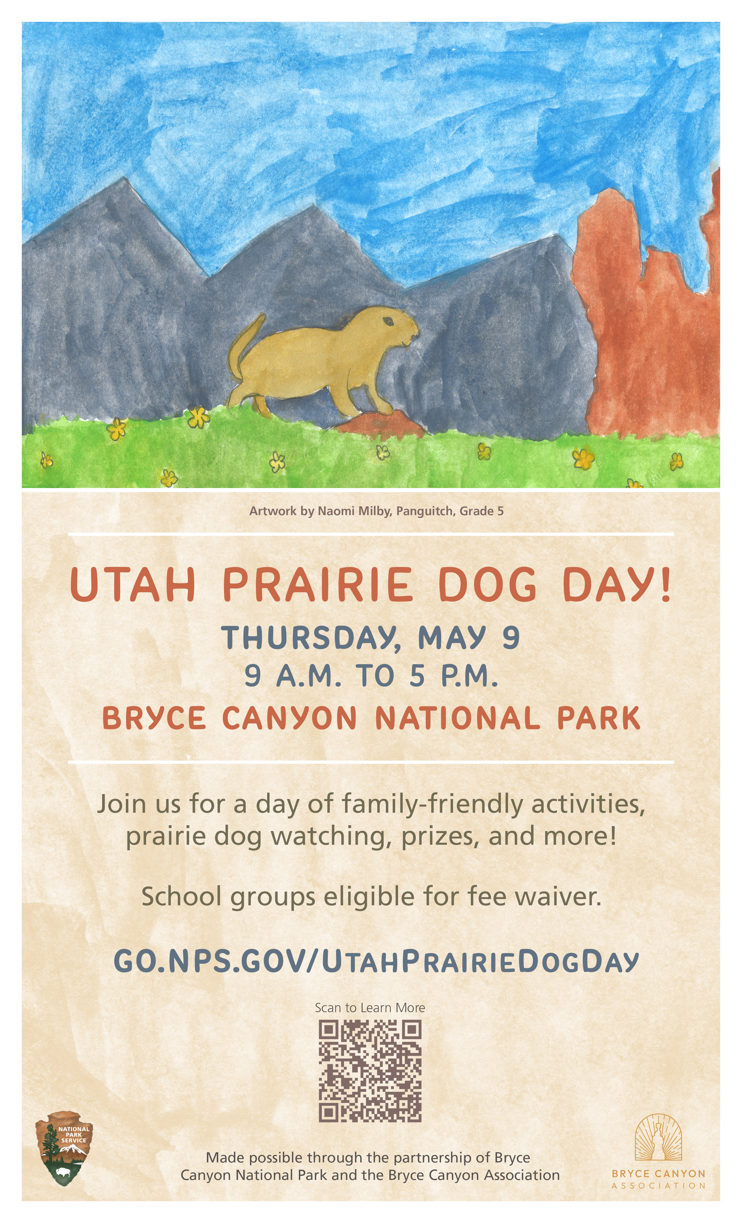 A poster for the 2024 Utah Prairie Dog Day Celebration