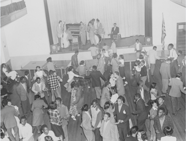 Monroe Elementary School auditorium ca. 1940s.