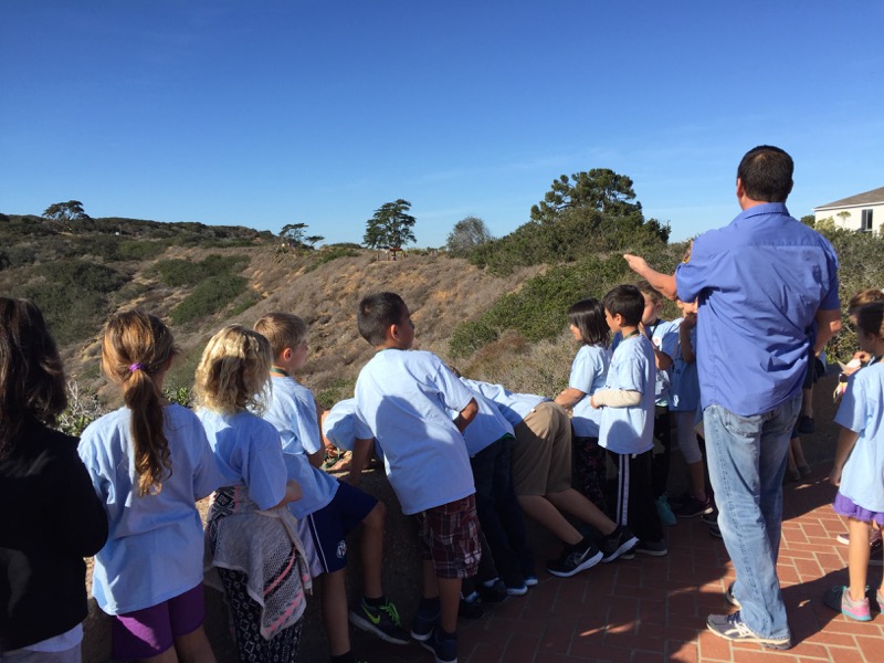 Students explore the Coastal Sage Scrub of Cabrillo National Monument