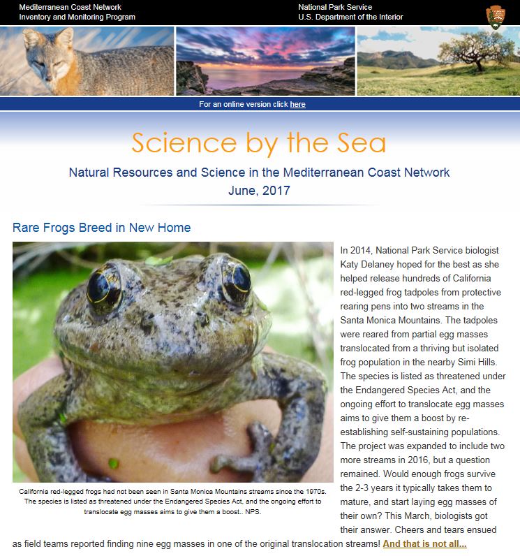 Science By The Sea Newsletter